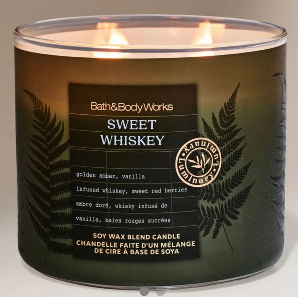 🛍BOGO 50% OFF🕯NWT‼️ Bath & Body Works "Sweet Whiskey" 3-wick Candle - Picture 8 of 11